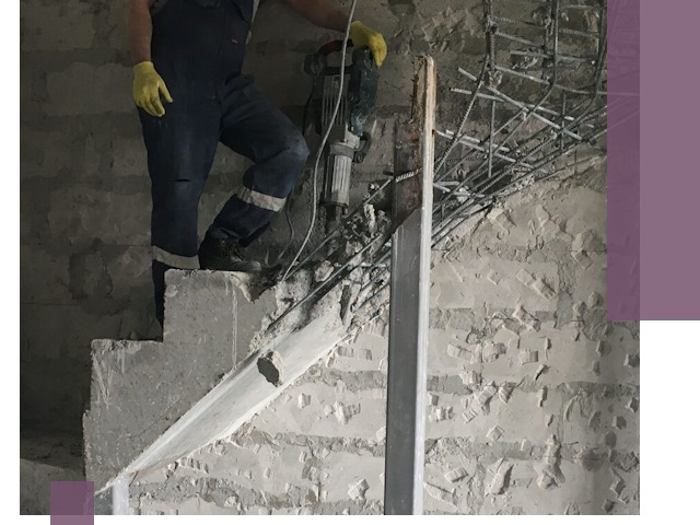 Демонтаж металлических и бетонных лестниц в Полевской
