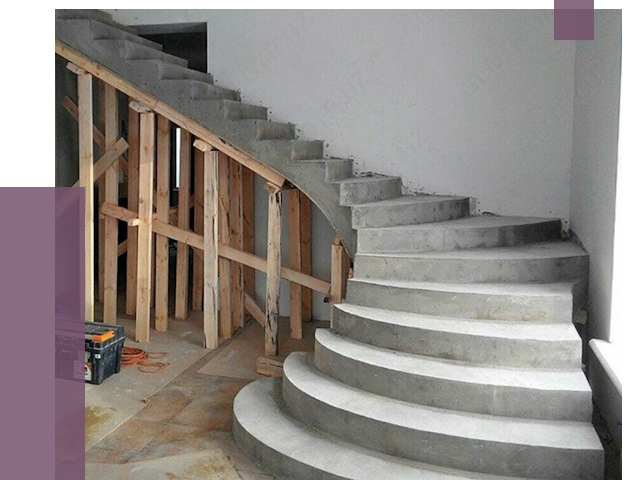 Изготовление бетонных лестниц под ключ в Полевской от 20017 руб. | ПРОЛЁТ-Плв