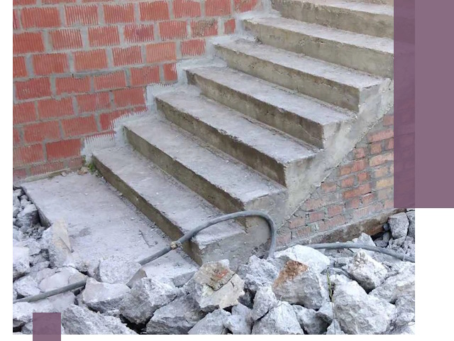 Демонтаж бетонных лестниц в Полевской: быстро и безопасно