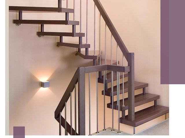 Изготовление лестниц на больцах в Полевской под ключ