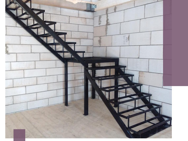 Лестницы на металлокаркасе под ключ в Полевской — изготовление и монтаж