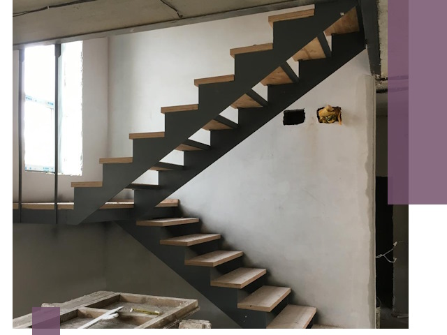 Изготовление лестниц на металлокаркасе в Полевской от производителя