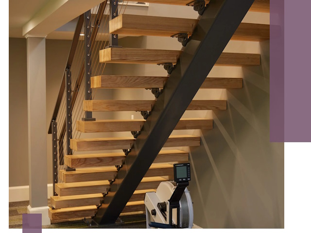 Лестницы на монокосоурах под ключ в Полевской - изготовление и монтаж