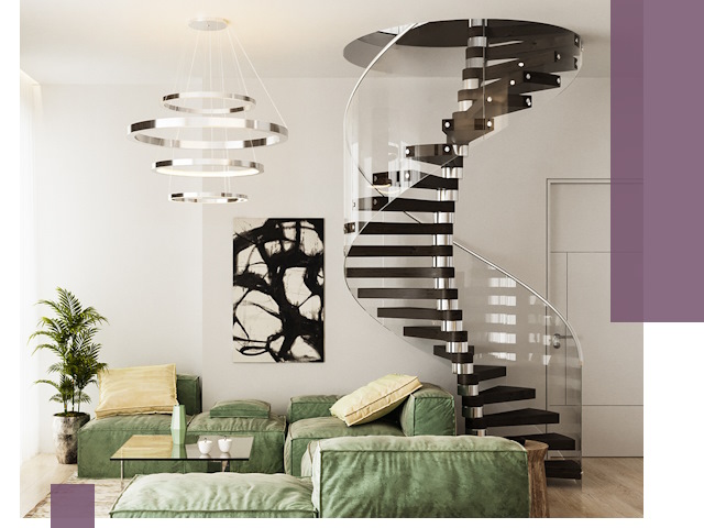 Лестницы для двухуровневой квартиры в Полевской — изготовление и монтаж