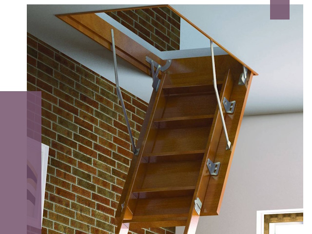 Установка чердачной лестницы в Полевской от 7853 руб. | ПРОЛЁТ-Плв