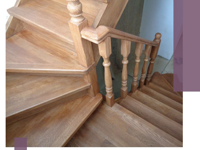 Дубовые лестницы под ключ в Полевской: изготовление и монтаж