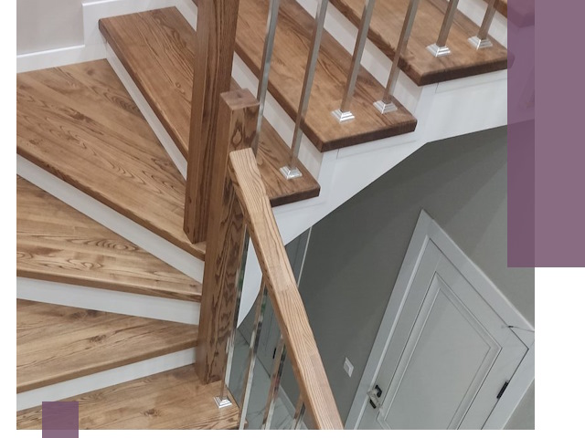 Обшивка металлических лестниц под ключ в Полевской