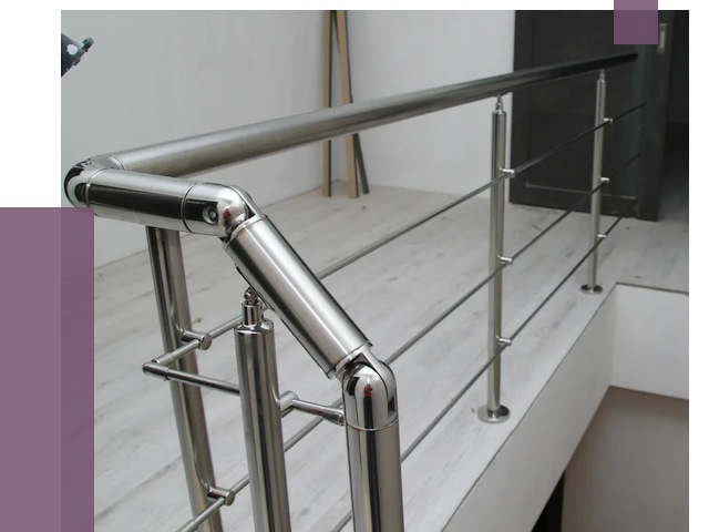 Перила из нержавеющей стали в Полевской от 9033 руб. под ключ | ПРОЛЁТ-Плв