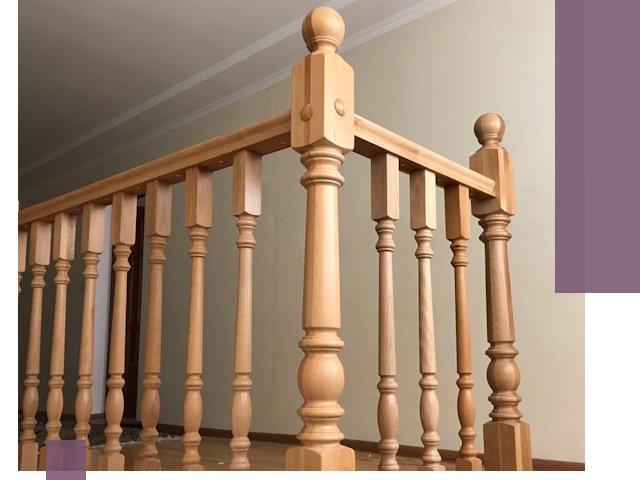 Деревянные перила на заказ в Полевской: монтаж и изготовление