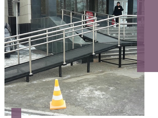 Стационарные пандусы под ключ в Полевской — изготовление и монтаж