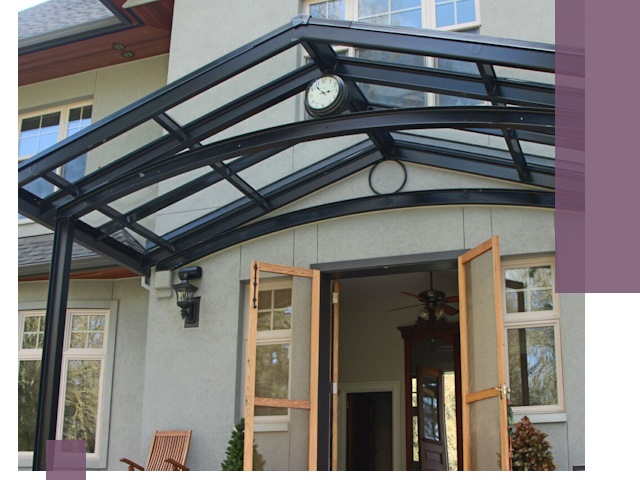 Изготовление и монтаж навесов и козырьков в Полевской