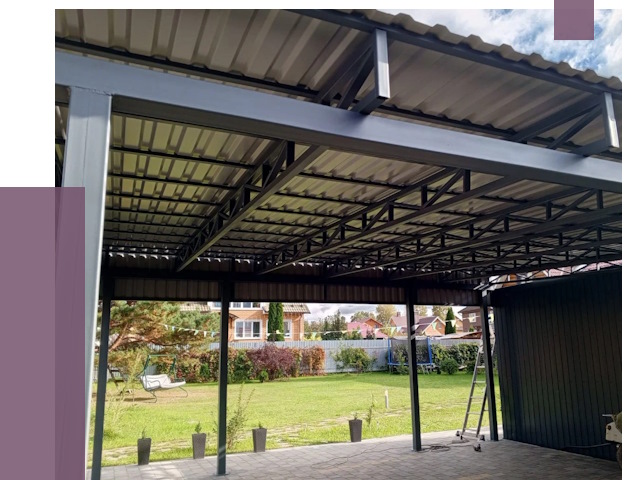 Монтаж навесов в Полевской от 7391 руб. — установка навеса | ПРОЛЁТ-Плв