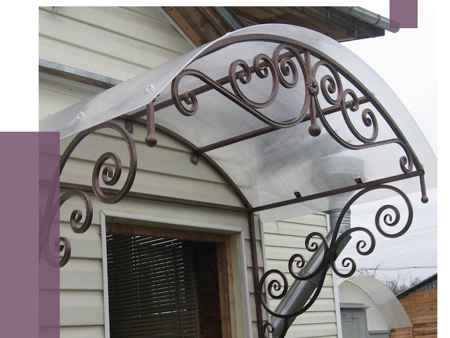 Изготовление козырьков в Полевской от 7391 руб. — заказать | ПРОЛЁТ-Плв