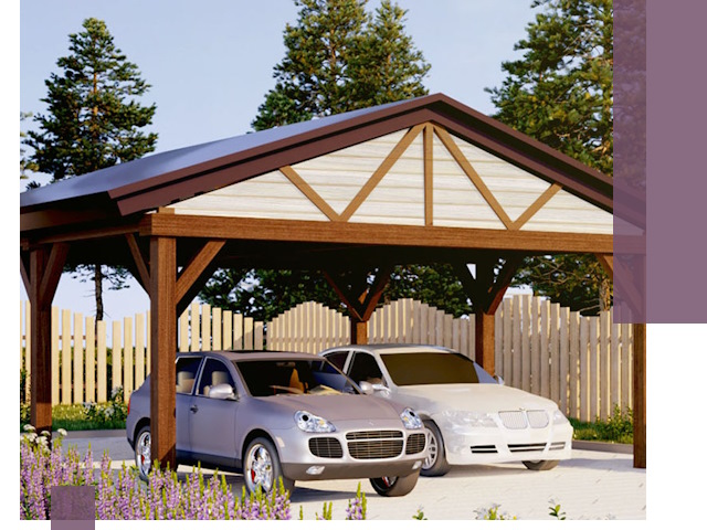 Навесы для автомобиля в Полевской — изготовление и монтаж