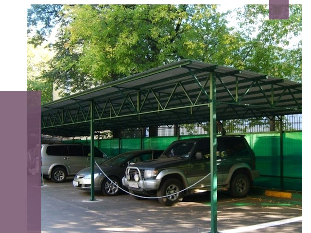 Навесы для парковки в Полевской от 80580 руб. заказать | ПРОЛЁТ-Плв