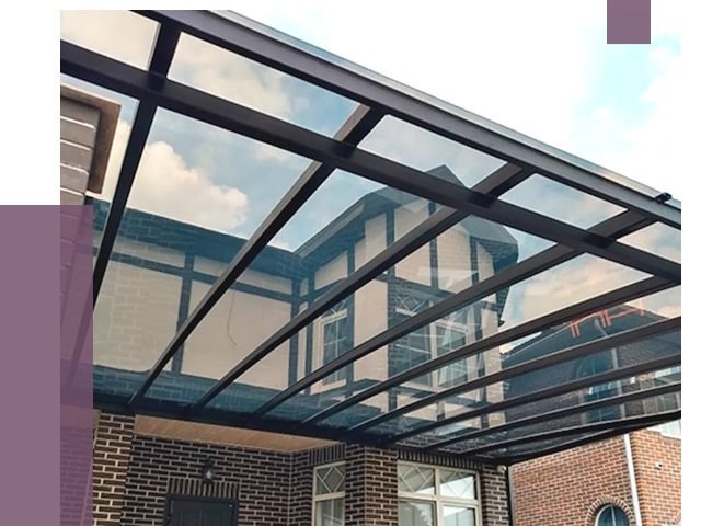 Навесы из поликарбоната в Полевской от 8643 руб. под ключ — ПРОЛЁТ-Плв