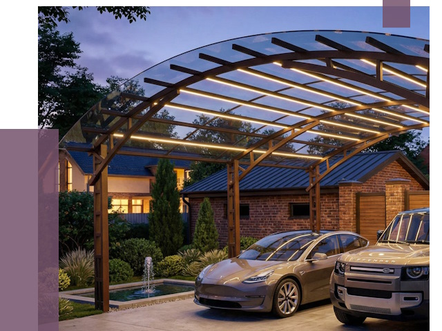 Металлические навесы в Полевской от 12729 руб. под ключ — ПРОЛЁТ-Плв