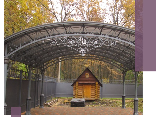 Кованые навесы премиум-класса под заказ в Полевской