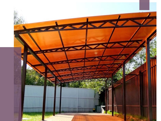 Односкатные навесы под ключ в Полевской от 13191 руб. 