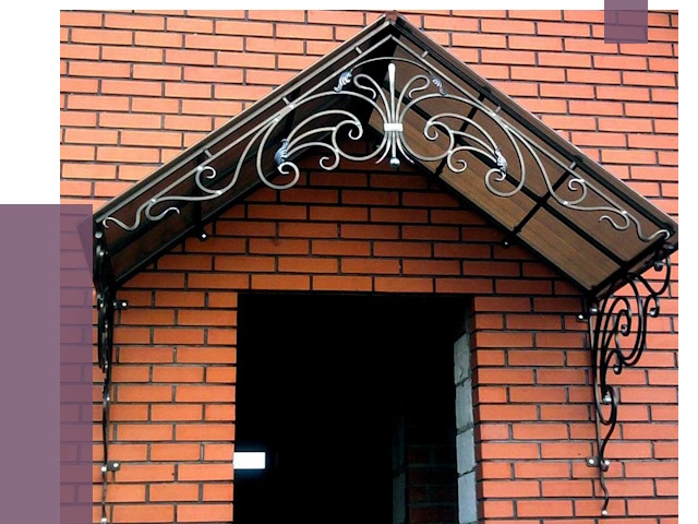 Металлические козырьки в Полевской от 10727 руб. 