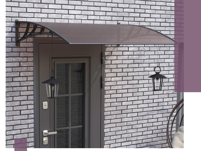 Недорогие козырьки и навесы под ключ в Полевской