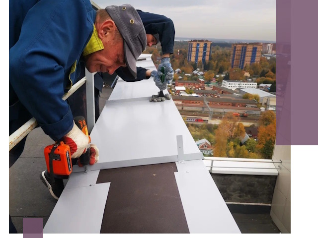 Монтаж парапетов в Полевской — установка прочных металлических ограждений