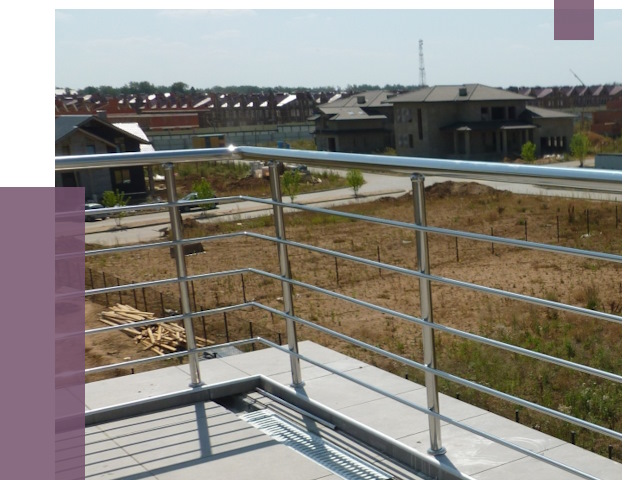 Парапеты из нержавеющей стали в Полевской от 8007 руб. за м² | ПРОЛЁТ-Плв