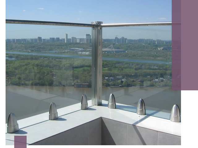 Стеклянные парапеты премиум класса в Полевской для домов и бизнесов