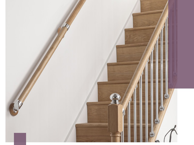 Пристенные поручни из стали и нержавейки под монтаж в Полевской