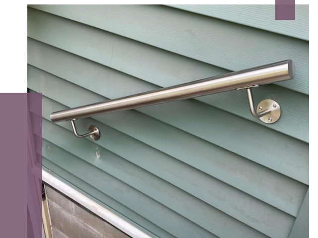 Поручни из нержавеющей стали в Полевской от 7699 руб.  | ПРОЛЁТ-Плв